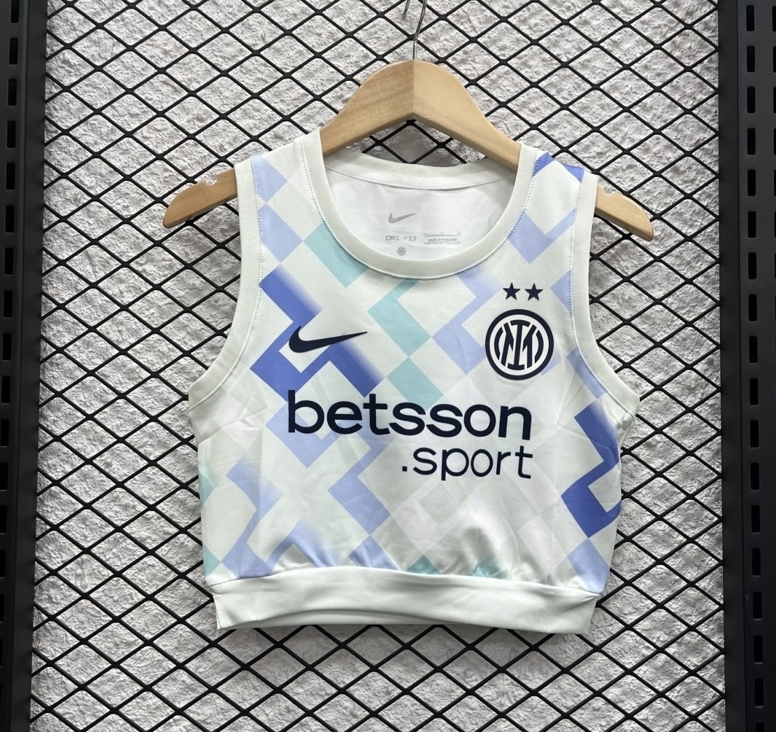 Inter Milan Soccer Jersey Away Women's Vest 2025/26 - U-jersey