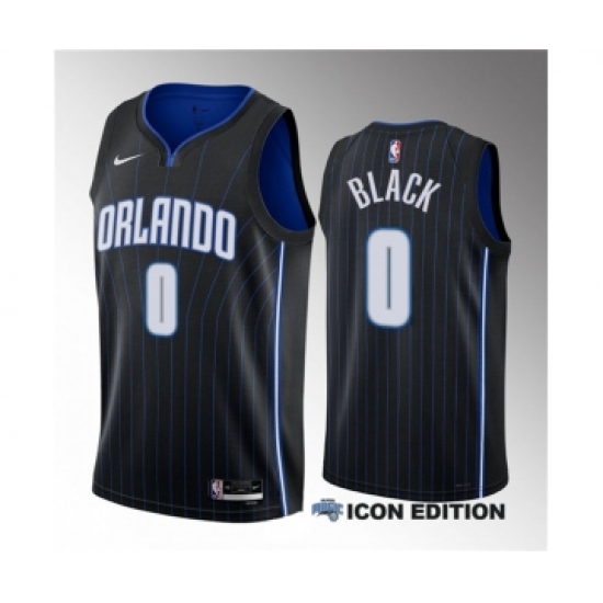 Men's Orlando Magic #0 Anthony Black Black 2023 Draft Association Edition Stitched Basketball Jersey - Ujersey