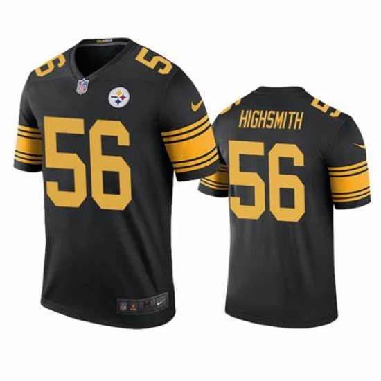 Men's Pittsburgh Steelers #56 Alex Highsmith Black Color Rush Limited Football Stitched Jersey - Ujersey
