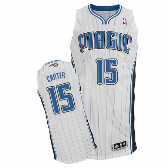 Men's Adidas Orlando Magic #15 Vince Carter Authentic White Home NBA Jersey - Ujersey