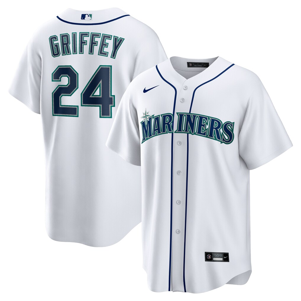 Men's Seattle Mariners Ken Griffey Jr. Nike White  Retired Player Replica Jersey - U-jersey