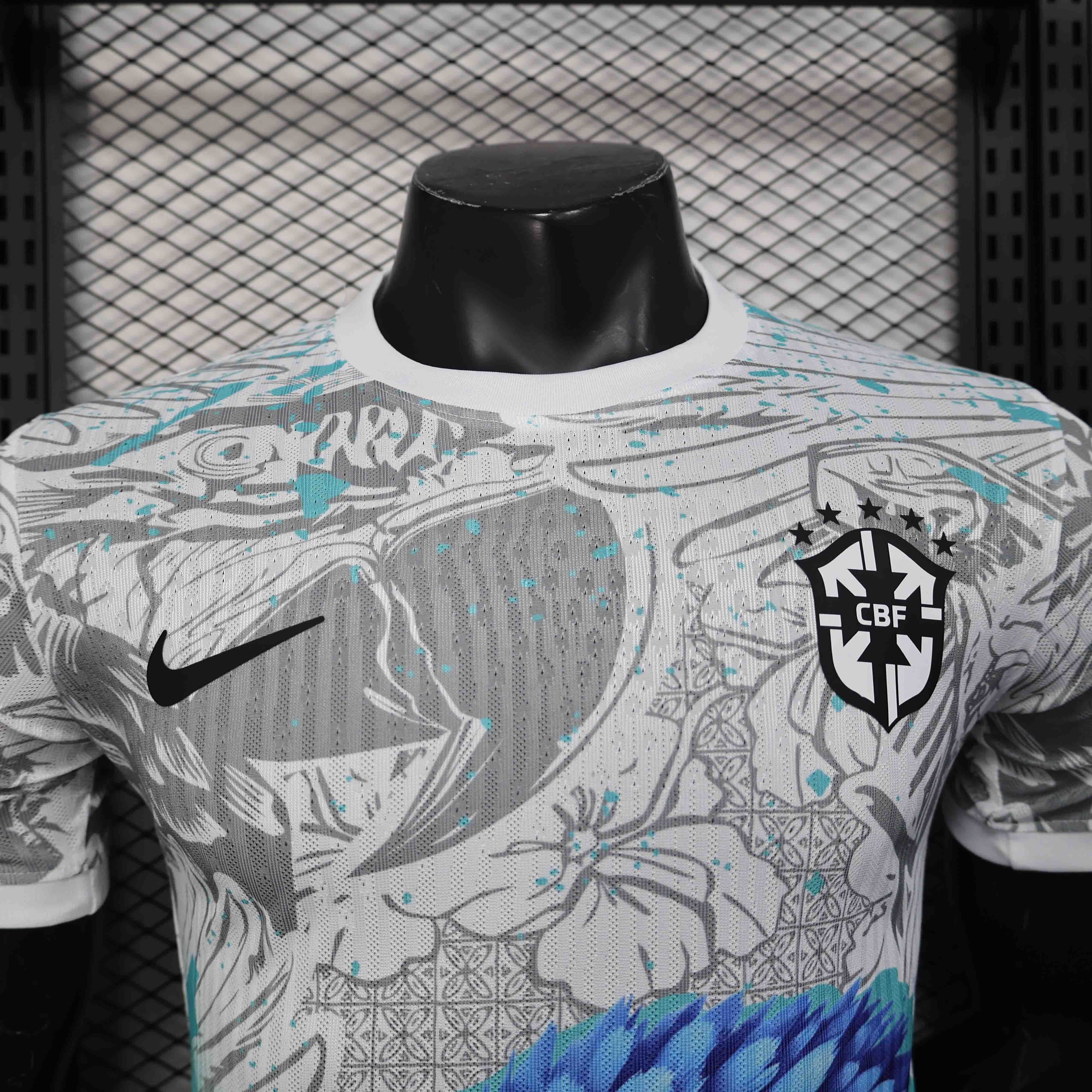 Brazil Soccer Jersey Blue Parrot Special Edition Shirt 2025 - Ujersey NHL