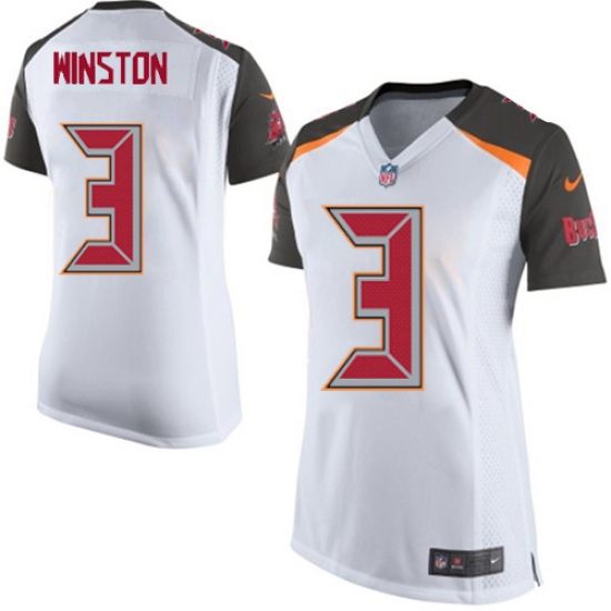 Women's Nike Tampa Bay Buccaneers #3 Jameis Winston Game White NFL Jersey
