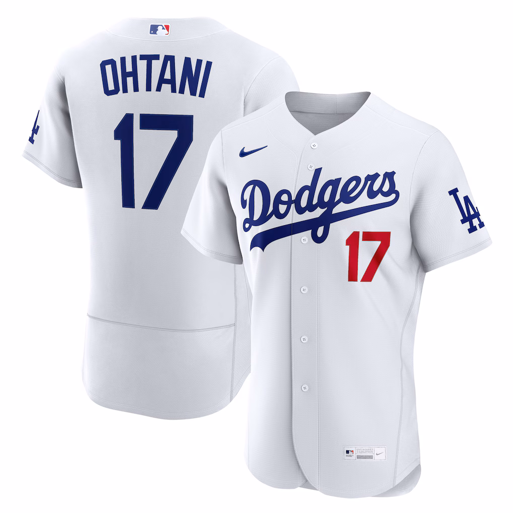 Men's Los Angeles Dodgers Shohei Ohtani Nike White Home Authentic Jersey - Ujersey