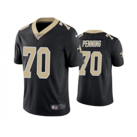 Men's New Orleans Saints #70 Trevor Penning Black Vapor Limited Stitched Jersey