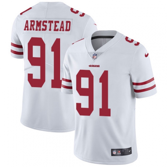 Youth Nike San Francisco 49ers #91 Arik Armstead Elite White NFL Jersey - Ujersey