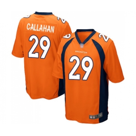 Men's Denver Broncos #29 Bryce Callahan Game Orange Team Color Football Jersey - Ujersey