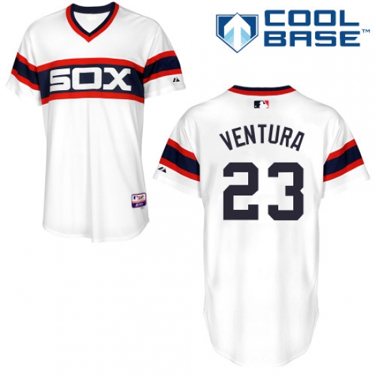 Men's Majestic Chicago White Sox #23 Robin Ventura Replica White 2013 Alternate Home Cool Base MLB Jersey - Ujersey