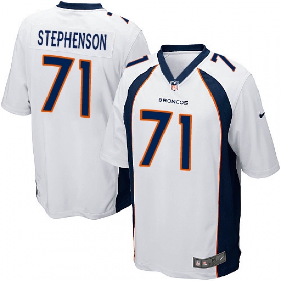 Men's Nike Denver Broncos #71 Donald Stephenson Game White NFL Jersey - Ujersey