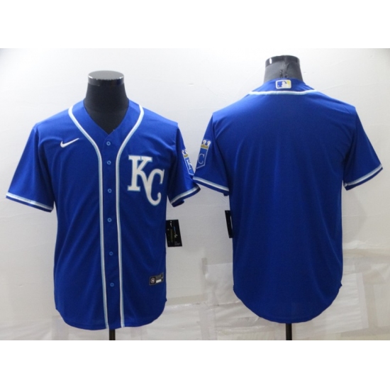 Men's Nike Kansas City Royals Blank Blue Alternate Stitched Baseball Jersey - Ujersey