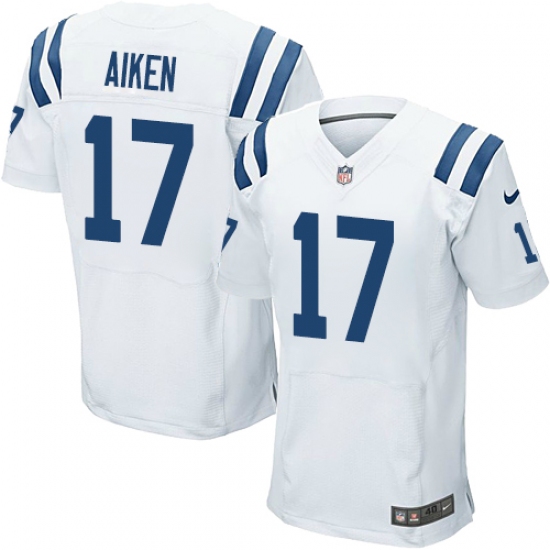 Men's Nike Indianapolis Colts #17 Kamar Aiken Elite White NFL Jersey - Ujersey