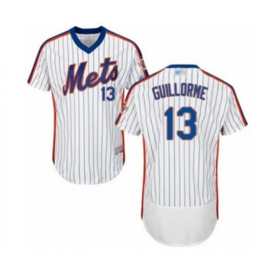 Men's New York Mets #13 Luis Guillorme White Alternate Flex Base Authentic Collection Baseball Player Jersey - Ujersey