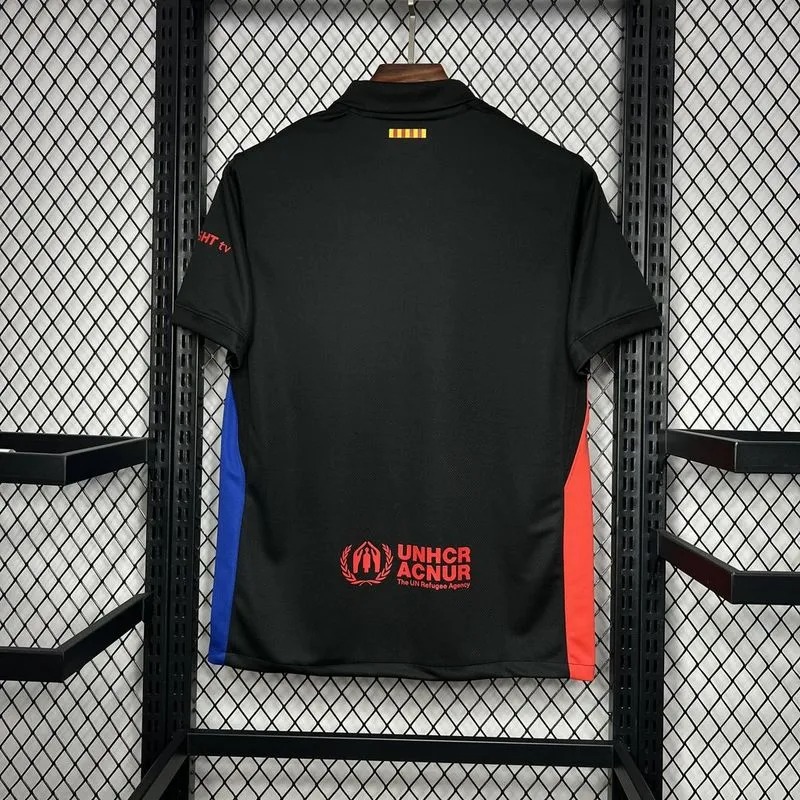 Barcelona Soccer Jersey Away Custom Shirt 2024/25 Spotify Logo Without Text - ujerseystore