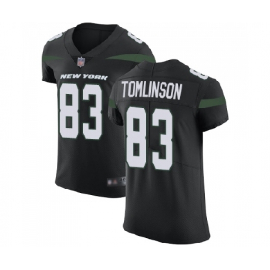 Men's New York Jets #83 Eric Tomlinson Black Alternate Vapor Untouchable Elite Player Football Jersey - Ujersey