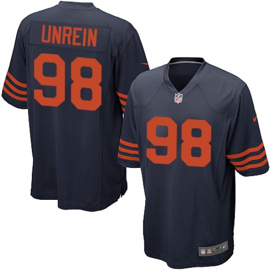Men's Nike Chicago Bears #98 Mitch Unrein Game Navy Blue Alternate NFL Jersey - Ujersey