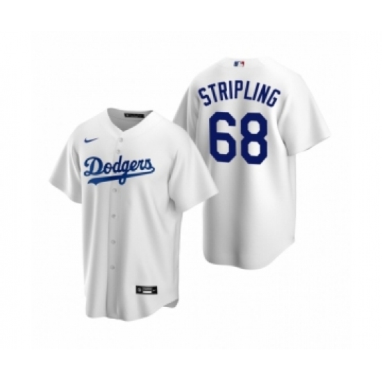 Men's Los Angeles Dodgers #68 Ross Stripling Nike White Replica Home Jersey - Ujersey