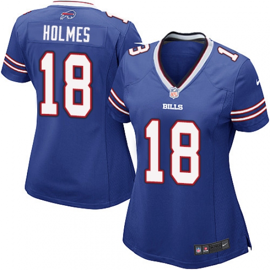 Women's Nike Buffalo Bills #18 Andre Holmes Game Royal Blue Team Color NFL Jersey - Ujersey