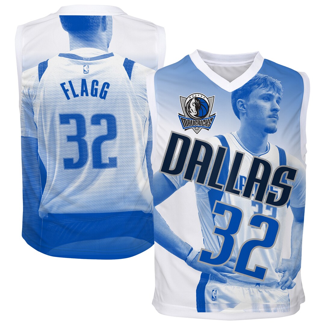 Youth Dallas Mavericks Cooper Flagg Outerstuff Blue Hometown Fashion Jersey - Ujersey