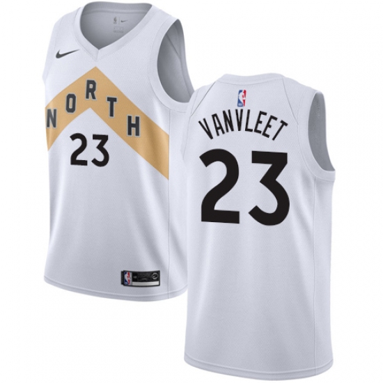Women's Nike Toronto Raptors #23 Fred VanVleet Swingman White NBA Jersey - City Edition - Ujersey