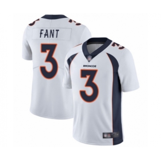 Men's Denver Broncos #3 Drew Lock White Vapor Untouchable Limited Player Football Jersey - Ujersey