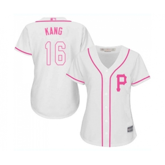 Women's Pittsburgh Pirates #16 Jung-ho Kang Replica White Fashion Cool Base Baseball Jersey - Ujersey