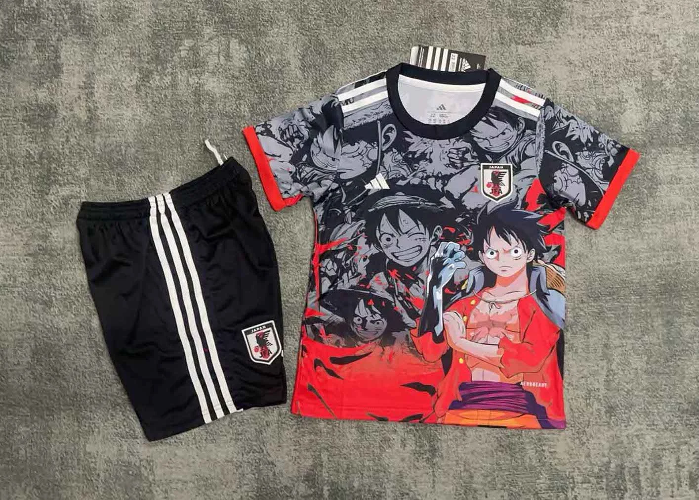 Japan Soccer Jersey One Piece Special Edition Kids Kit Jersey+Shorts 2025 - U-jersey