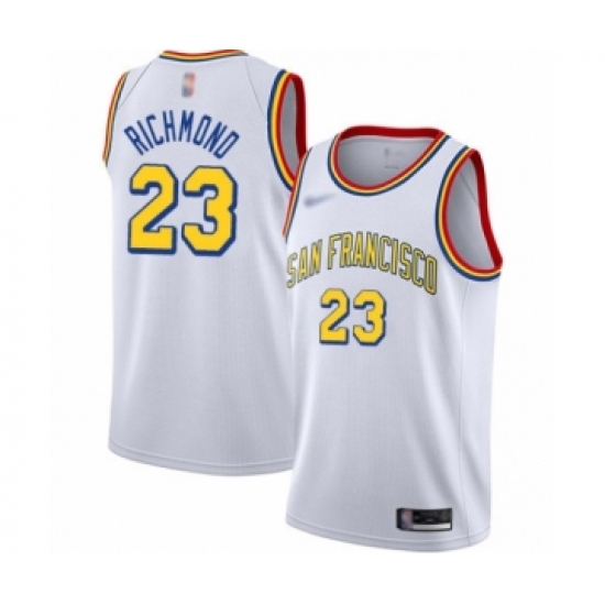 Youth Golden State Warriors #23 Mitch Richmond Swingman White Hardwood Classics Basketball Jersey - San Francisco Classic Edition - Ujersey