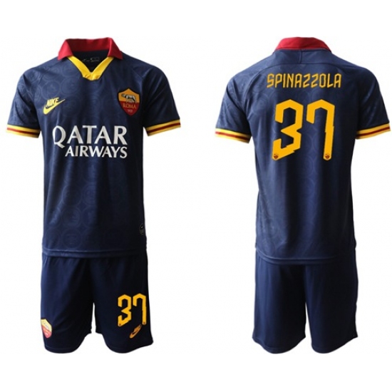Roma #37 Spinazzola Third Soccer Club Jersey