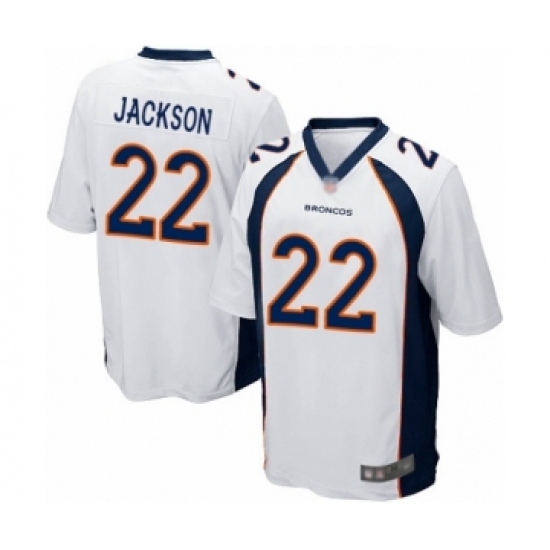 Men's Denver Broncos #22 Kareem Jackson Game White Football Jersey - Ujersey