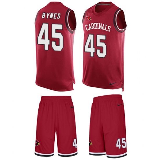 Men's Nike Arizona Cardinals #45 Josh Bynes Limited Red Tank Top Suit NFL Jersey - Ujersey