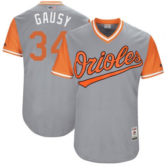 Men's Majestic Baltimore Orioles #34 Kevin Gausman 