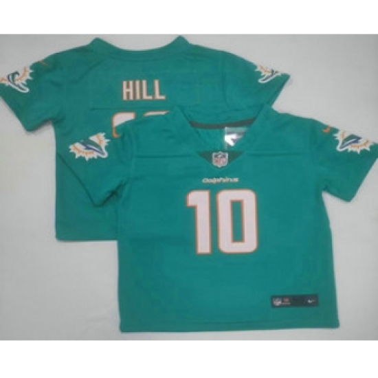 Toddler Miami Dolphins #10 Tyreek Hill Aqua 2022 Vapor Limited Stitched NFL Jersey - Ujersey
