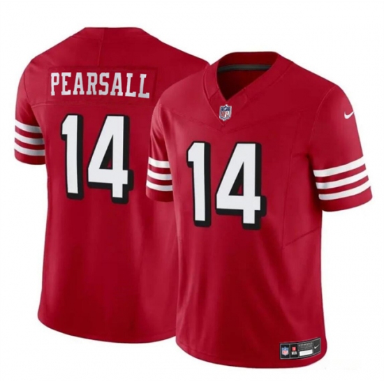 Youth San Francisco 49ers #14 Ricky Pearsall New Red 2024 Draft F.U.S.E. Vapor Untouchable Limited Football Stitched Jersey - Ujersey