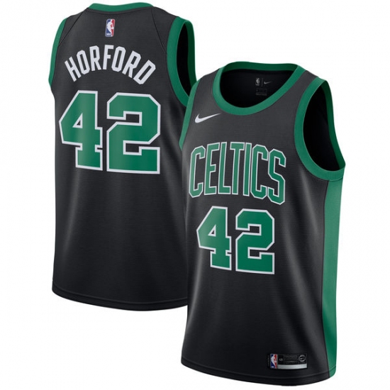 Men's Adidas Boston Celtics #42 Al Horford Swingman Black NBA Jersey - Statement Edition - Ujersey