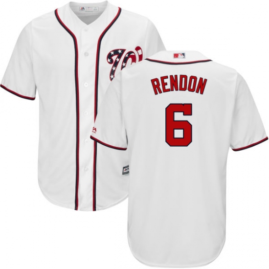 Men's Majestic Washington Nationals #6 Anthony Rendon Replica White Home Cool Base MLB Jersey - Ujersey