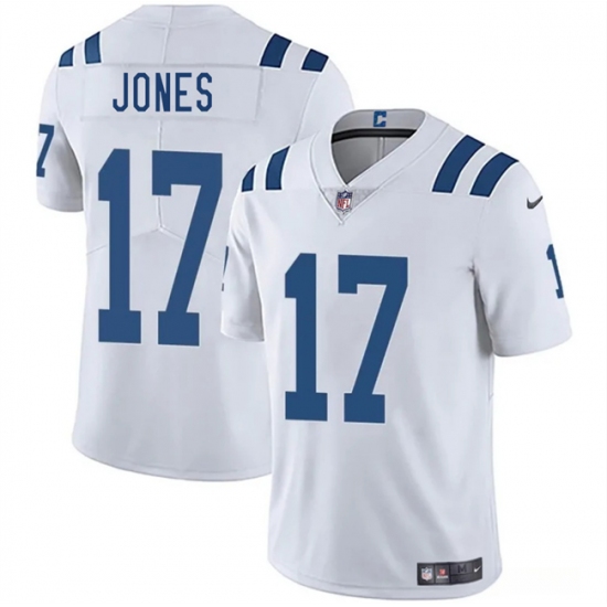 Men's Indianapolis Colts #17 Daniel Jones White 2025 Vapor Limited Football Stitched Jersey - Ujersey