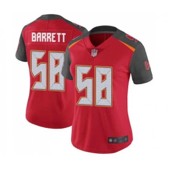 Women's Tampa Bay Buccaneers #58 Shaquil Barrett Red Team Color Vapor Untouchable Limited Player Football Jersey - Ujersey