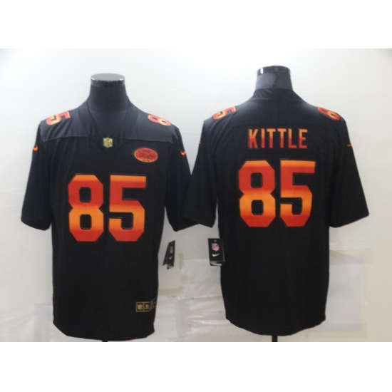 Men's San Francisco 49ers #85 George Kittle Black colorful Nike Limited Jersey - Ujersey