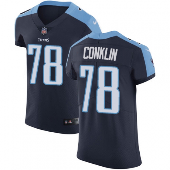 Men's Nike Tennessee Titans #78 Jack Conklin Navy Blue Alternate Vapor Untouchable Elite Player NFL Jersey - Ujersey