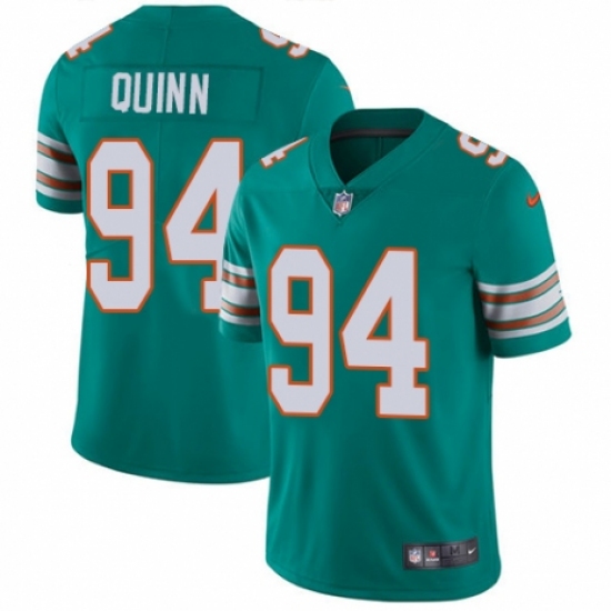 Youth Nike Miami Dolphins #94 Robert Quinn Aqua Green Alternate Vapor Untouchable Limited Player NFL Jersey - Ujersey