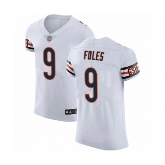 Men's Chicago Bears #9 Nick Foles White Elite Vapor Untouchable Jersey - Ujersey