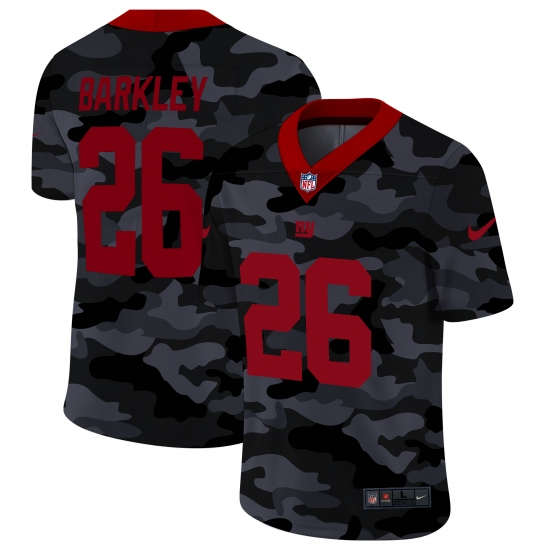 Men's New York Giants #26 Saquon Barkley Camo 2020 Nike Limited Jersey - Ujersey