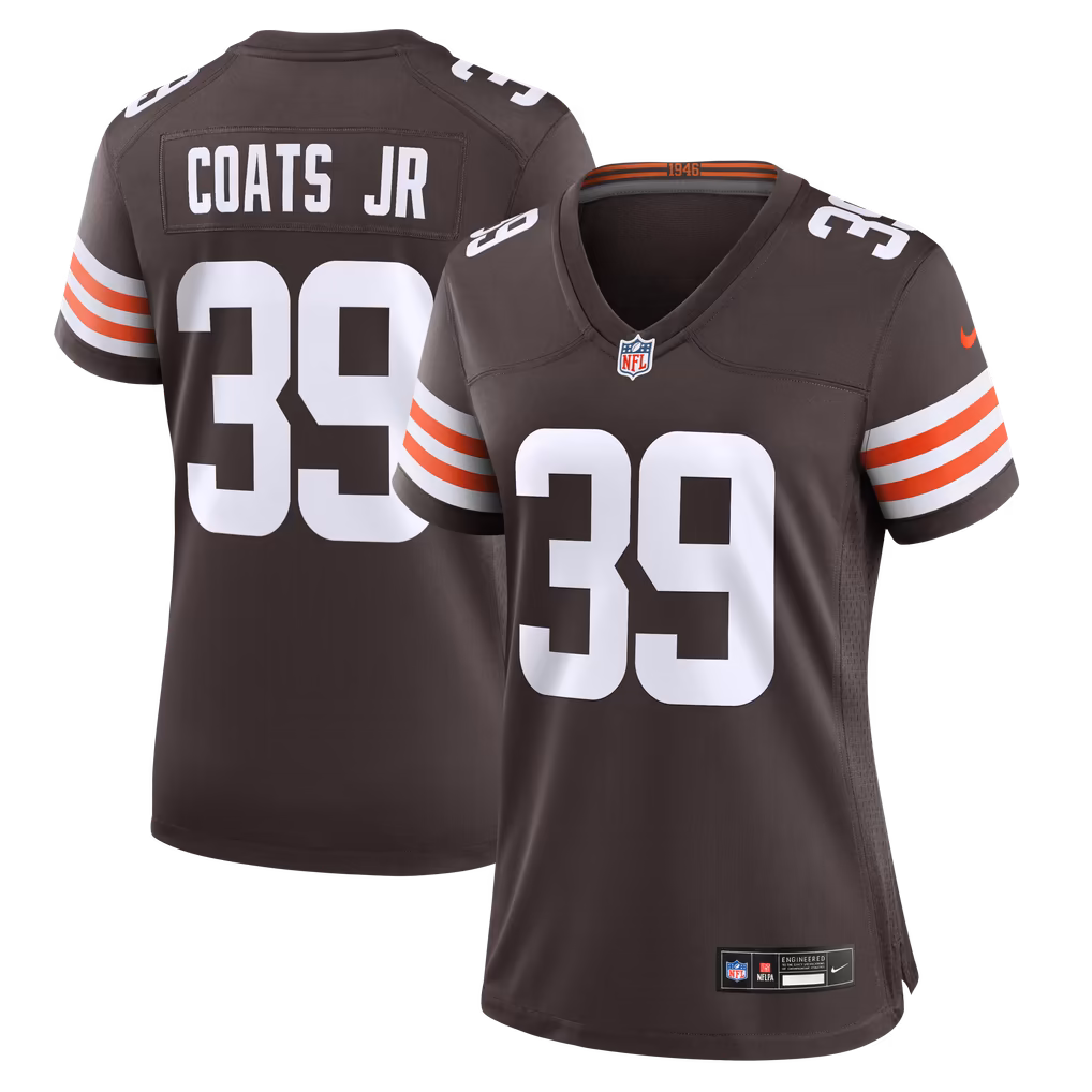 Women's Cleveland Browns Michael Coats Jr. Nike Brown Team Game Jersey - Ujersey