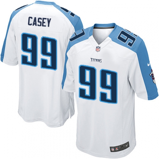 Men's Nike Tennessee Titans #99 Jurrell Casey Game White NFL Jersey - Ujersey