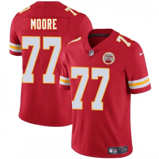Men's Kansas City Chiefs #77 Jaylon Moore Red 2025 Vapor Untouchable Limited Football Stitched Jersey - Ujersey