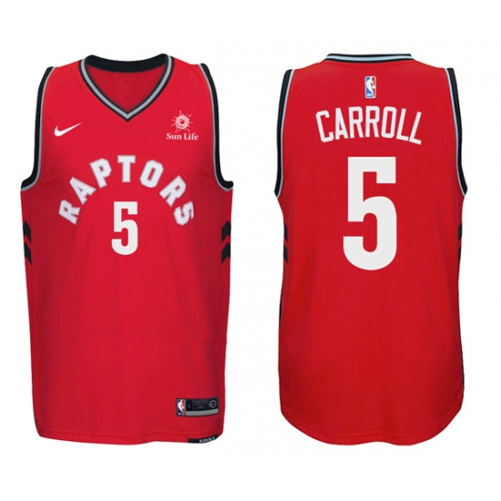 Nike NBA Toronto Raptors #5 DeMarre Carroll Jersey 2017-18 New Season Red Jersey - Ujersey