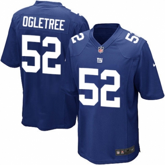 Men's Nike New York Giants #52 Alec Ogletree Game Royal Blue Team Color NFL Jersey - Ujersey