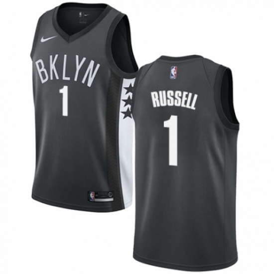 Youth Nike Brooklyn Nets #1 D'Angelo Russell Swingman Gray NBA Jersey Statement Edition - Ujersey