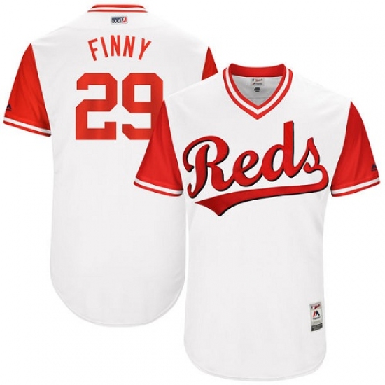 Men's Majestic Cincinnati Reds #29 Brandon Finnegan 