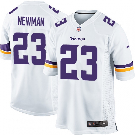 Men's Nike Minnesota Vikings #23 Terence Newman Game White NFL Jersey - Ujersey